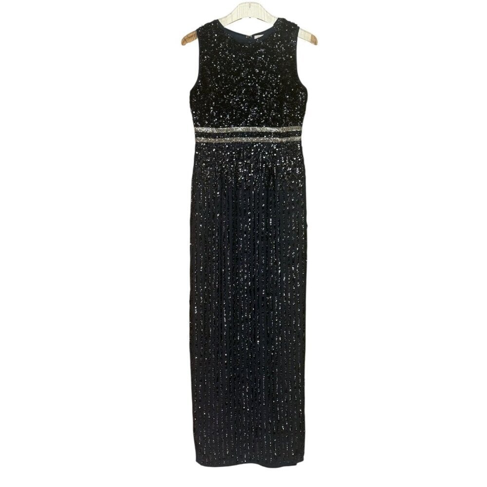 Mac Duggal 93603 Midnight Sequin Gown – Size 2 – NWT
